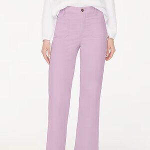 J Crew - Lizzie high rise patch pocket wide leg pant